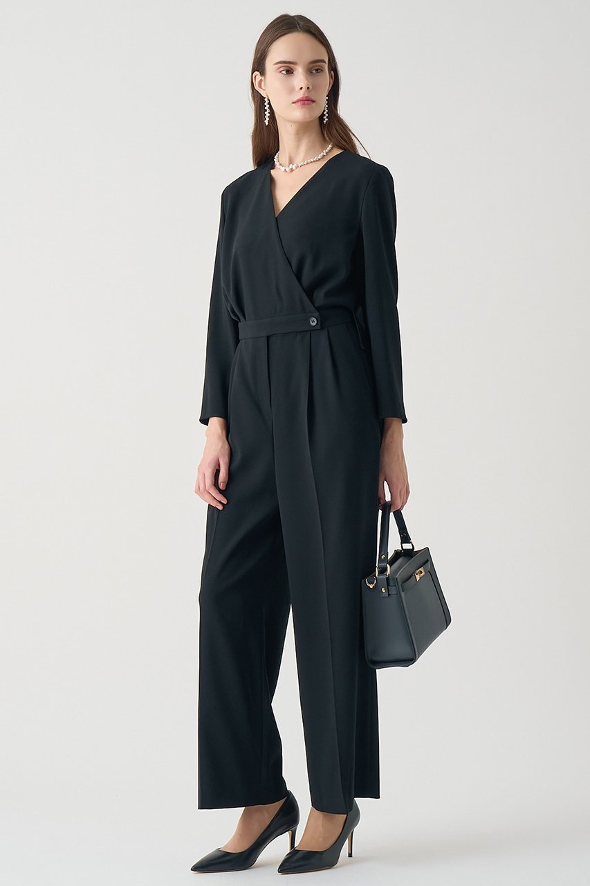 【アナイ/ANAYI】の【Eternal Line 2026】トリアセジョーゼットオールインワン 人気、トレンドファッション・服の通販 founy(ファニー) 　ファッション　Fashion　レディースファッション　Fashion for Women　パンツ　Pants & Trousers　2025年　2025　2025-2026秋冬・A/W　Autumn/Winter 2025–26 AW25–26　おすすめ　Recommended / Our Picks　インナー　Innerwear　オケージョン　Occasion Wear　カシュクール　Wrap Design　キャミソール　Camisole, Spaghetti Strap Top　ジョーゼット　Georgette, Semi-Sheer Fabric　フロント　Front, Front Design　ワイド　Wide, Wide Fit　エレガント 上品　Elegant　吸水　Absorbent, Quick-Dry　A/W・秋冬　Autumn/Winter　other-6|ID: prp329100004776583 ipo3291000000034627826