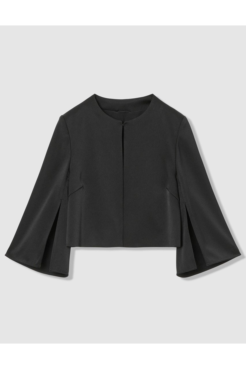 【アナイ/ANAYI】の【Eternal Line 2026】トリアセサテンボレロ ジャケット インテリア・キッズ・メンズ・レディースファッション・服の通販 founy(ファニー) ファッション Fashion レディースファッション Fashion for Women アウター Coat / Outerwear Collection レディースジャケット・軽アウター Jackets ボレロ・ショート丈ジャケット / ドレス羽織りに Boleros & Short Jackets 2025年 2025 2025-2026秋冬・A/W Autumn/Winter 2025–26 AW25–26 ジャケット Jacket, Outerwear スリーブ Sleeve, Long Sleeve / Short Sleeve セレモニー Ceremony フレア Flare, Flared フロント Front, Front Design ボレロ Bolero, Short Cardigan エレガント 上品 Elegant 吸水 Absorbent, Quick-Dry 定番 Standard, Basic Item A/W・秋冬 Autumn/Winter ブラック|ID: prp329100004776585 ipo3291000000034627834