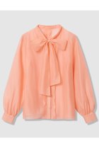 【アナイ/ANAYI】の【Eternal Line 2026】シアーオーガンボウタイ ブラウス コーラル|ID: prp329100004776587 ipo3291000000034627853