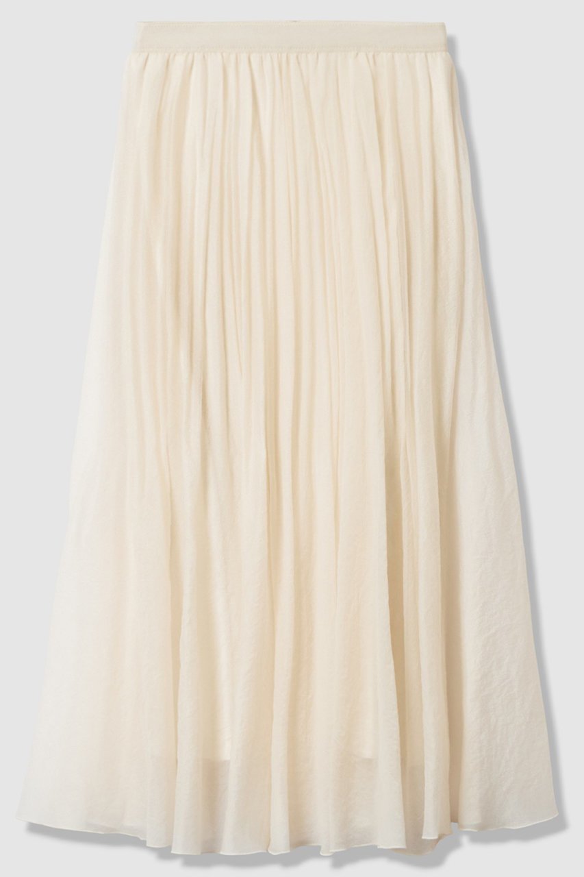 【アナイ/ANAYI】の【Eternal Line 2026】オーガンジーエアリープリーツ スカート インテリア・キッズ・メンズ・レディースファッション・服の通販 founy(ファニー) 　ファッション　Fashion　レディースファッション　Fashion for Women　スカート　Skirts　プリーツスカート / 上品フェミニンスタイル　Pleated Skirts　ロングスカート　Long Skirts / Maxi & Midi Skirts　2025年　2025　2025-2026秋冬・A/W　Autumn/Winter 2025–26 AW25–26　エアリー　Airy Texture　オケージョン　Occasion Wear　オーガンジー　Organza Fabric　ギャザー　Gathered, Ruffled　サテン　Satin, Glossy Fabric　ツイード　Twill, Twill Weave　プリーツ　Pleats, Pleated　ランダム　Random, Irregular　ロング　Long, Long-Length　ワッシャー　Washer, Crinkled Finish　A/W・秋冬　Autumn/Winter　アイボリー|ID: prp329100004776588 ipo3291000000034627860