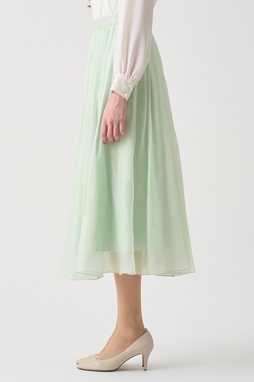 【アナイ/ANAYI】の【Eternal Line 2026】オーガンジーエアリープリーツ スカート 人気、トレンドファッション・服の通販 founy(ファニー) 　ファッション　Fashion　レディースファッション　Fashion for Women　スカート　Skirts　プリーツスカート / 上品フェミニンスタイル　Pleated Skirts　ロングスカート　Long Skirts / Maxi & Midi Skirts　2025年　2025　2025-2026秋冬・A/W　Autumn/Winter 2025–26 AW25–26　エアリー　Airy Texture　オケージョン　Occasion Wear　オーガンジー　Organza Fabric　ギャザー　Gathered, Ruffled　サテン　Satin, Glossy Fabric　ツイード　Twill, Twill Weave　プリーツ　Pleats, Pleated　ランダム　Random, Irregular　ロング　Long, Long-Length　ワッシャー　Washer, Crinkled Finish　A/W・秋冬　Autumn/Winter　other-6|ID: prp329100004776588 ipo3291000000034627868