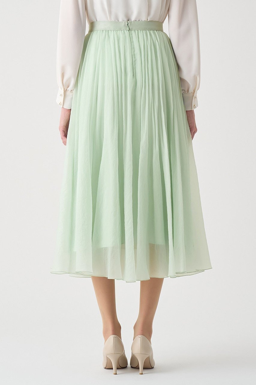 【アナイ/ANAYI】の【Eternal Line 2026】オーガンジーエアリープリーツ スカート 人気、トレンドファッション・服の通販 founy(ファニー) 　ファッション　Fashion　レディースファッション　Fashion for Women　スカート　Skirts　プリーツスカート / 上品フェミニンスタイル　Pleated Skirts　ロングスカート　Long Skirts / Maxi & Midi Skirts　2025年　2025　2025-2026秋冬・A/W　Autumn/Winter 2025–26 AW25–26　エアリー　Airy Texture　オケージョン　Occasion Wear　オーガンジー　Organza Fabric　ギャザー　Gathered, Ruffled　サテン　Satin, Glossy Fabric　ツイード　Twill, Twill Weave　プリーツ　Pleats, Pleated　ランダム　Random, Irregular　ロング　Long, Long-Length　ワッシャー　Washer, Crinkled Finish　A/W・秋冬　Autumn/Winter　other-7|ID: prp329100004776588 ipo3291000000034627869