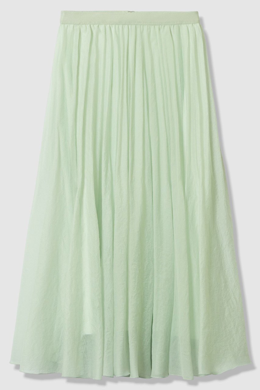 【アナイ/ANAYI】の【Eternal Line 2026】オーガンジーエアリープリーツ スカート インテリア・キッズ・メンズ・レディースファッション・服の通販 founy(ファニー) 　ファッション　Fashion　レディースファッション　Fashion for Women　スカート　Skirts　プリーツスカート / 上品フェミニンスタイル　Pleated Skirts　ロングスカート　Long Skirts / Maxi & Midi Skirts　エアリー　Airy Texture　オケージョン　Occasion Wear　オーガンジー　Organza Fabric　ギャザー　Gathered, Ruffled　サテン　Satin, Glossy Fabric　ツイード　Twill, Twill Weave　プリーツ　Pleats, Pleated　ランダム　Random, Irregular　ロング　Long, Long-Length　ワッシャー　Washer, Crinkled Finish　ミントグリーン|ID: prp329100004776588 ipo3291000000036908496