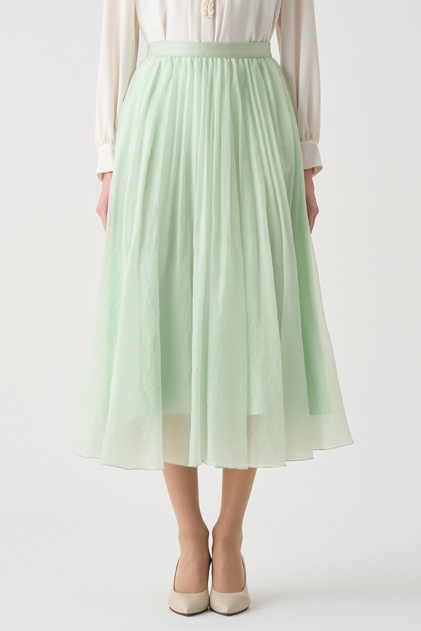 【アナイ/ANAYI】の【Eternal Line 2026】オーガンジーエアリープリーツ スカート 人気、トレンドファッション・服の通販 founy(ファニー) 　ファッション　Fashion　レディースファッション　Fashion for Women　スカート　Skirts　プリーツスカート / 上品フェミニンスタイル　Pleated Skirts　ロングスカート　Long Skirts / Maxi & Midi Skirts　エアリー　Airy Texture　オケージョン　Occasion Wear　オーガンジー　Organza Fabric　ギャザー　Gathered, Ruffled　サテン　Satin, Glossy Fabric　ツイード　Twill, Twill Weave　プリーツ　Pleats, Pleated　ランダム　Random, Irregular　ロング　Long, Long-Length　ワッシャー　Washer, Crinkled Finish　other-5|ID: prp329100004776588 ipo3291000000036908500