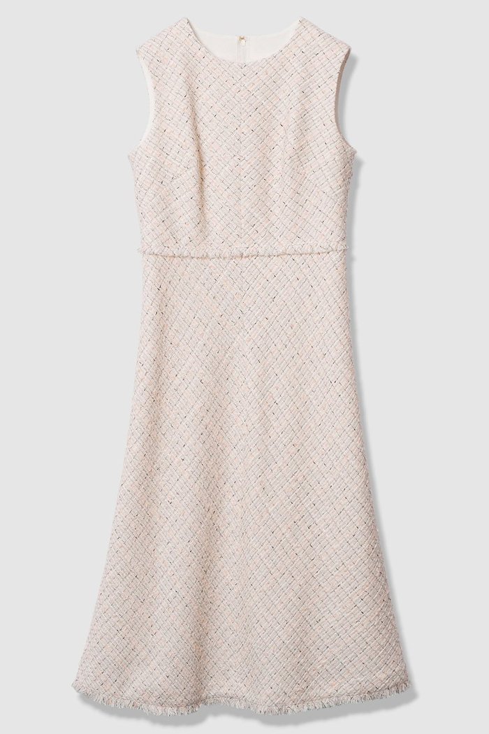 【アナイ/ANAYI】の【Eternal Line 2026】ミックスツイードノースリーブ ワンピース インテリア・キッズ・メンズ・レディースファッション・服の通販 founy(ファニー) https://founy.com/ ファッション Fashion レディースファッション Fashion for Women ワンピース Dresses チュニック Tunic Tops & Dresses 春 Spring ジャケット Jacket, Outerwear セットアップ Set-Up, Coordinated Outfit チュニック Tunic, Long Top ツイード Twill, Twill Weave バイアス Bias, Diagonal Cut フェミニン Feminine, Girly フリンジ Fringe, Tassel フレア Flare, Flared ミックス Mix, Mixed Style ロング Long, Long-Length S/S・春夏 SS, Spring/Summer, Warm Season おすすめ Recommended / Our Picks 夏 Summer エレガント 上品 Elegant 2026年 2026 |ID: prp329100004776590 ipo3291000000036087026