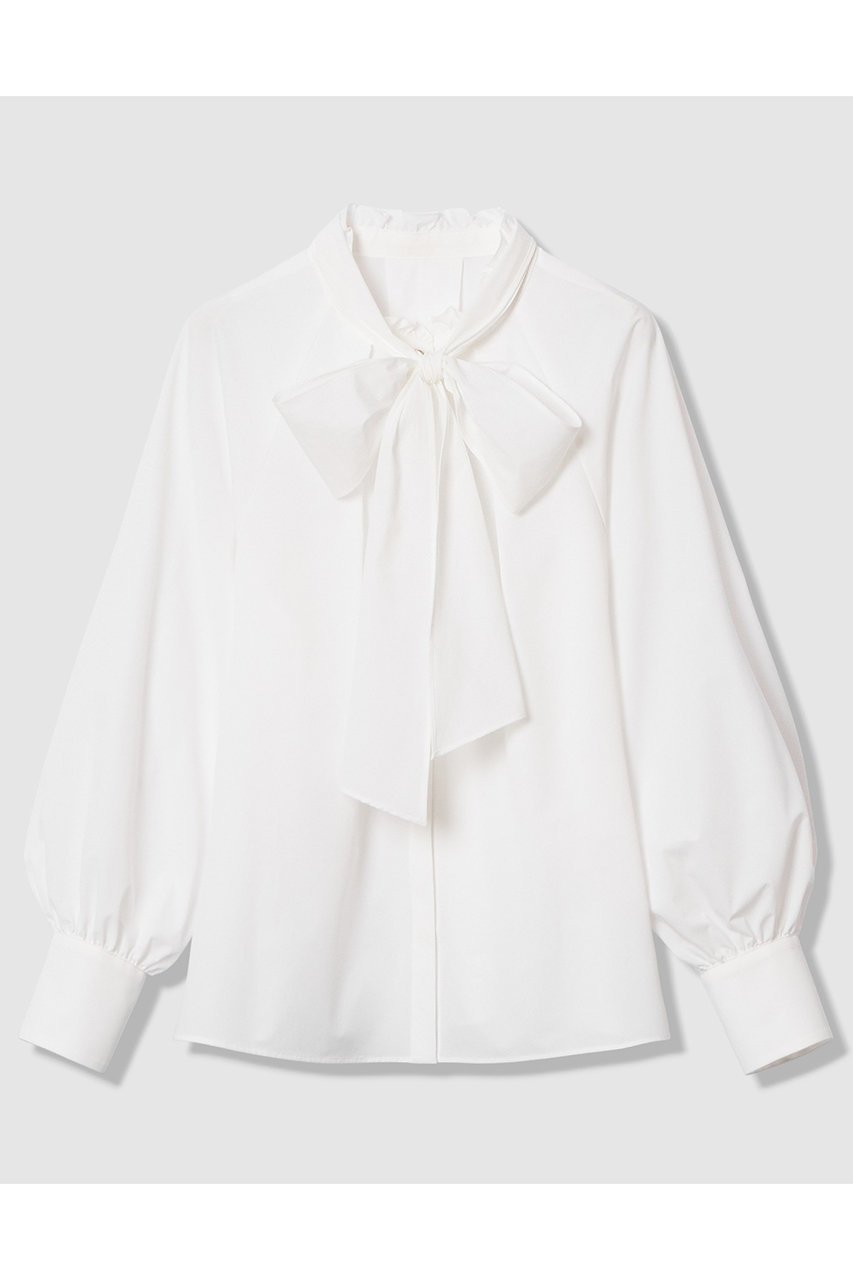 【アナイ/ANAYI】の【Eternal Line 2026】テックスストレッチボウタイシャツ ブラウス インテリア・キッズ・メンズ・レディースファッション・服の通販 founy(ファニー) ファッション Fashion レディースファッション Fashion for Women トップス・カットソー Cut & Sew Tops シャツ・ブラウス・オフィスカジュアル Elegant Blouses & Button-Ups 2025年 2025 2025-2026秋冬・A/W Autumn/Winter 2025–26 AW25–26 おすすめ Recommended / Our Picks ギャザー Gathered, Ruffled ジャケット Jacket, Outerwear スタンド Stand Collar, Upright Stand スリーブ Sleeve, Long Sleeve / Short Sleeve フリル Frill, Ruffle フロント Front, Front Design マニッシュ Mannish, Boyish ロング Long, Long-Length エレガント 上品 Elegant A/W・秋冬 Autumn/Winter ホワイト|ID: prp329100004776593 ipo3291000000034627915