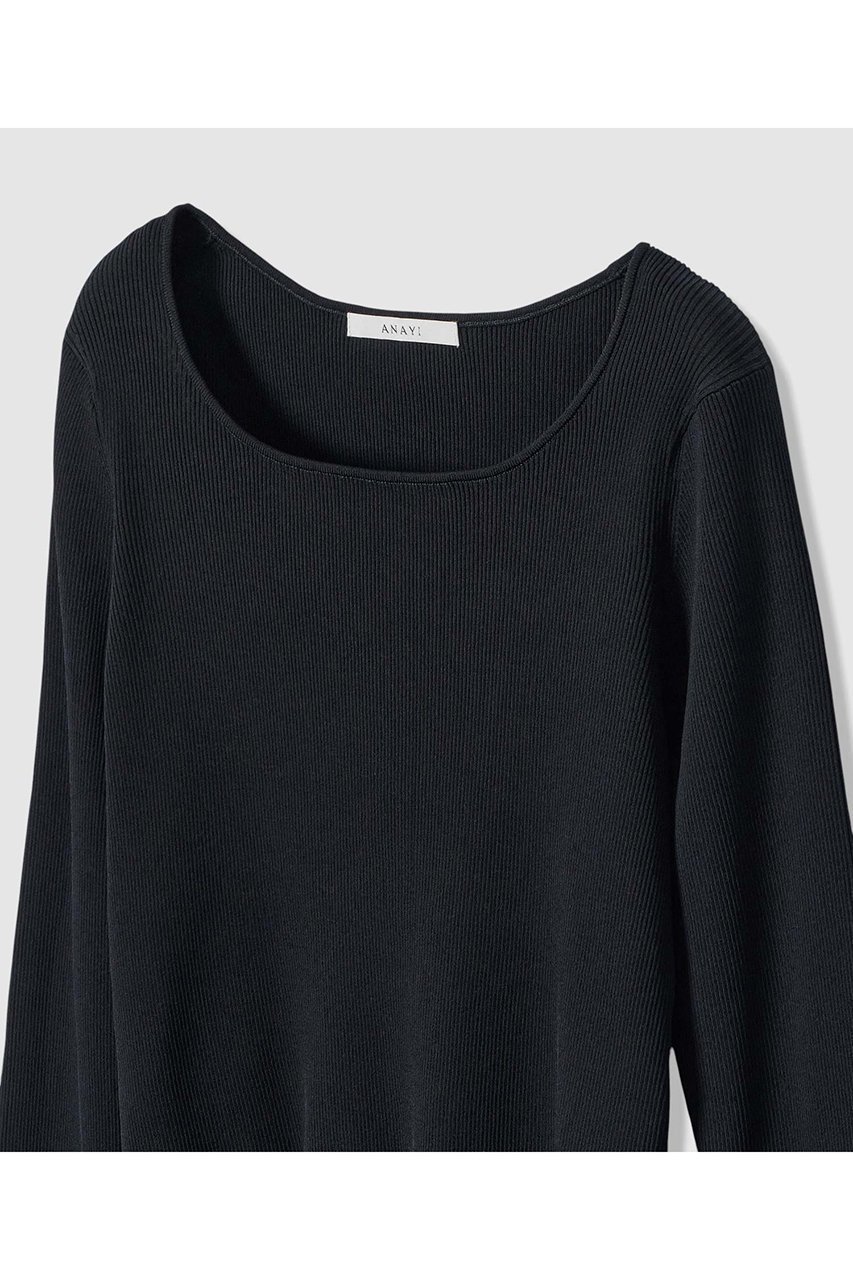 【アナイ/ANAYI】の【Eternal Line 2026】シアーフレアヘムリブ プルオーバー 人気、トレンドファッション・服の通販 founy(ファニー) 　ファッション　Fashion　レディースファッション　Fashion for Women　トップス・カットソー　Cut & Sew Tops　ニット　Knit Tops & Sweaters　カジュアルプルオーバー・ニットトップス　Pullovers & Knit Tops / Casual Pullovers　2025年　2025　2025-2026秋冬・A/W　Autumn/Winter 2025–26 AW25–26　シアー　Sheer, See-Through　ジャケット　Jacket, Outerwear　ツイード　Twill, Twill Weave　デコルテ　Décolleté, Neckline　ペプラム　Peplum, Flared Hem　ミラノリブ　Milano Rib, Milano Stitch　エレガント 上品　Elegant　A/W・秋冬　Autumn/Winter　other-3|ID: prp329100004776596 ipo3291000000034627947