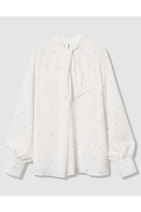 【アナイ/ANAYI】 【Eternal Line 2026】ピンドットプリントボウタイブラウス人気、トレンドファッション・服の通販 founy(ファニー) ファッション Fashion レディースファッション Fashion for Women トップス・カットソー Cut & Sew Tops シャツ・ブラウス・オフィスカジュアル Elegant Blouses & Button-Ups 2025年 2025 2025-2026秋冬・A/W Autumn/Winter 2025–26 AW25–26 おすすめ Recommended / Our Picks ショルダー Shoulder, Shoulder Strap ジョーゼット Georgette, Semi-Sheer Fabric スリーブ Sleeve, Long Sleeve / Short Sleeve ドット Polka Dot, Dot Pattern ドロップ Drop Shoulder, Dropped Style バランス Balance, Style Balance プリント Print, Printed Pattern ロング Long, Long-Length エレガント 上品 Elegant 無地 Plain, Solid Color A/W・秋冬 Autumn/Winter ビジネス 仕事 通勤 Business / Work / Commuting |ID:prp329100004776597