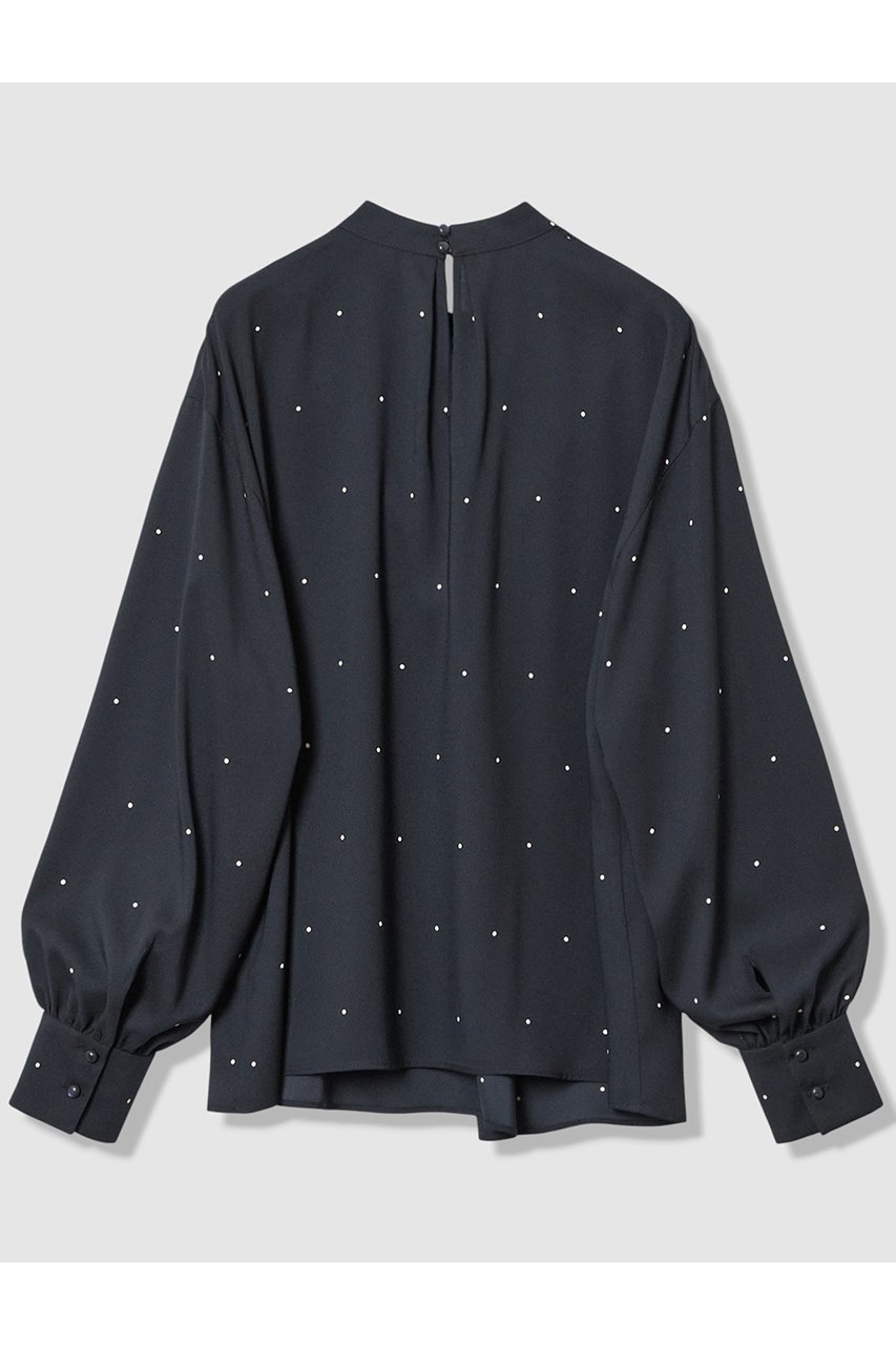 【アナイ/ANAYI】の【Eternal Line 2026】ピンドットプリントボウタイブラウス 人気、トレンドファッション・服の通販 founy(ファニー) 　ファッション　Fashion　レディースファッション　Fashion for Women　トップス・カットソー　Cut & Sew Tops　シャツ・ブラウス・オフィスカジュアル　Elegant Blouses & Button-Ups　2025年　2025　2025-2026秋冬・A/W　Autumn/Winter 2025–26 AW25–26　おすすめ　Recommended / Our Picks　ショルダー　Shoulder, Shoulder Strap　ジョーゼット　Georgette, Semi-Sheer Fabric　スリーブ　Sleeve, Long Sleeve / Short Sleeve　ドット　Polka Dot, Dot Pattern　ドロップ　Drop Shoulder, Dropped Style　バランス　Balance, Style Balance　プリント　Print, Printed Pattern　ロング　Long, Long-Length　エレガント 上品　Elegant　無地　Plain, Solid Color　A/W・秋冬　Autumn/Winter　ビジネス 仕事 通勤　Business / Work / Commuting　other-2|ID: prp329100004776597 ipo3291000000034627956