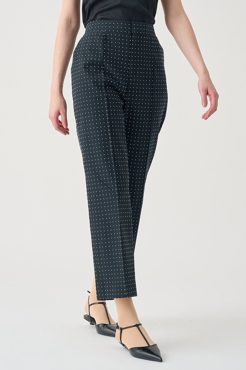 【アナイ/ANAYI】の【Eternal Line 2026】ドットジャガードテーパードパンツ 人気、トレンドファッション・服の通販 founy(ファニー) 　ファッション　Fashion　レディースファッション　Fashion for Women　パンツ　Pants & Trousers　2025年　2025　2025-2026秋冬・A/W　Autumn/Winter 2025–26 AW25–26　おすすめ　Recommended / Our Picks　コンパクト　Compact, Small Size　ジャカード／ジャガード　Jacquard, Woven Pattern　ストレッチ　Stretch, Stretchy Fabric　セットアップ　Set-Up, Coordinated Outfit　ドット　Polka Dot, Dot Pattern　フロント　Front, Front Design　エレガント 上品　Elegant　A/W・秋冬　Autumn/Winter　other-6|ID: prp329100004776598 ipo3291000000034627970