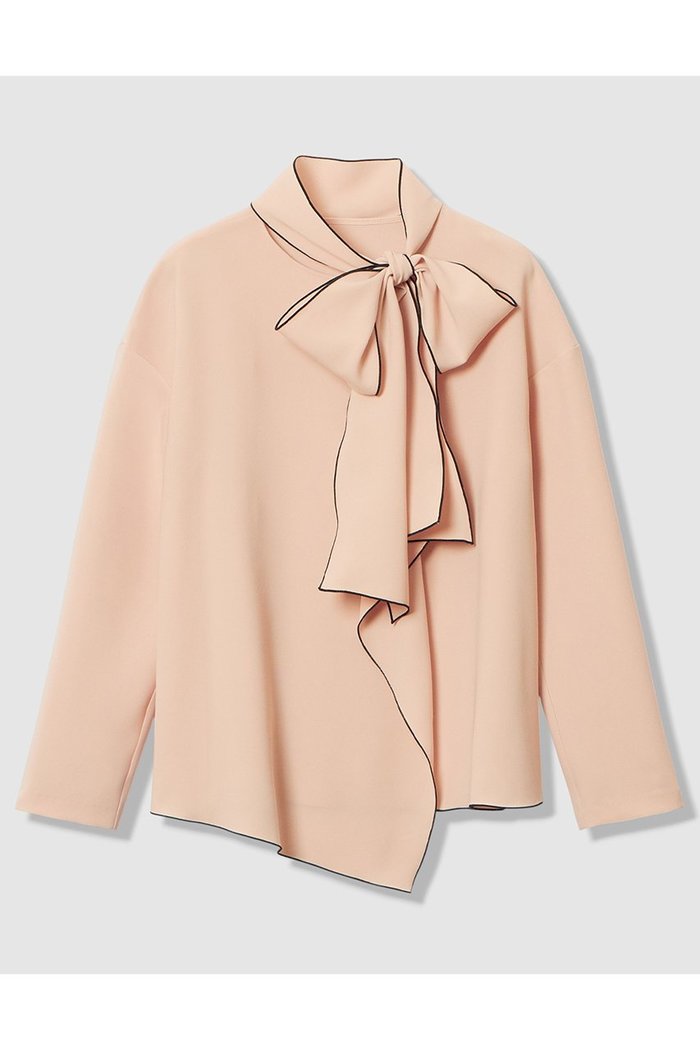 【アナイ/ANAYI】の【Eternal Line 2026】ストレッチクロス配色ボウタイ ブラウス インテリア・キッズ・メンズ・レディースファッション・服の通販 founy(ファニー) https://founy.com/ ファッション Fashion レディースファッション Fashion for Women トップス・カットソー Cut & Sew Tops シャツ・ブラウス・オフィスカジュアル Elegant Blouses & Button-Ups 2025年 2025 2025-2026秋冬・A/W Autumn/Winter 2025–26 AW25–26 おすすめ Recommended / Our Picks ストレッチ Stretch, Stretchy Fabric スリーブ Sleeve, Long Sleeve / Short Sleeve セットアップ Set-Up, Coordinated Outfit ダブル Double, Double-Breasted バランス Balance, Style Balance リボン Ribbon, Bow ロング Long, Long-Length エレガント 上品 Elegant A/W・秋冬 Autumn/Winter |ID: prp329100004776601 ipo3291000000034627994