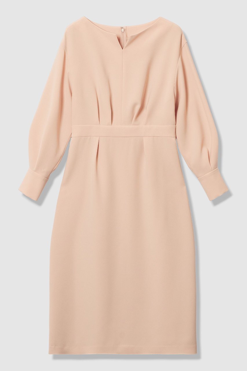 【アナイ/ANAYI】の【Eternal Line 2026】ストレッチクロスキーネック ワンピース 人気、トレンドファッション・服の通販 founy(ファニー) 　ファッション　Fashion　レディースファッション　Fashion for Women　ワンピース　Dresses　チュニック　Tunic Tops & Dresses　2025年　2025　2025-2026秋冬・A/W　Autumn/Winter 2025–26 AW25–26　コンパクト　Compact, Small Size　ストレッチ　Stretch, Stretchy Fabric　スリーブ　Sleeve, Long Sleeve / Short Sleeve　ダブル　Double, Double-Breasted　チュニック　Tunic, Long Top　デコルテ　Décolleté, Neckline　ドロップ　Drop Shoulder, Dropped Style　バランス　Balance, Style Balance　ロング　Long, Long-Length　エレガント 上品　Elegant　A/W・秋冬　Autumn/Winter　 other-1|ID: prp329100004776602 ipo3291000000034628005