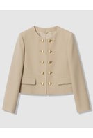 【アナイ/ANAYI】の【Eternal Line 2026】ウールジョーゼットノーカラーダブルジャケット 人気、トレンドファッション・服の通販 founy(ファニー) ファッション Fashion レディースファッション Fashion for Women アウター Coat / Outerwear Collection レディースジャケット・軽アウター Jackets 2025年 2025 2025-2026秋冬・A/W Autumn/Winter 2025–26 AW25–26 おすすめ Recommended / Our Picks オケージョン Occasion Wear キュロット Culottes, Wide Shorts コンパクト Compact, Small Size ジャケット Jacket, Outerwear ジョーゼット Georgette, Semi-Sheer Fabric セットアップ Set-Up, Coordinated Outfit ダブル Double, Double-Breasted テクスチャー Texture, Textured Fabric ポケット Pocket, Pocket Detail エレガント 上品 Elegant 今季 This Season, Current Season A/W・秋冬 Autumn/Winter |ID:prp329100004776605