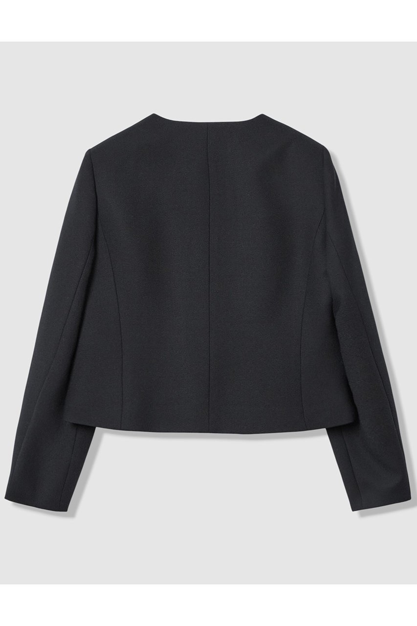 【アナイ/ANAYI】の【Eternal Line 2026】ウールジョーゼットノーカラーダブルジャケット 人気、トレンドファッション・服の通販 founy(ファニー) 　ファッション　Fashion　レディースファッション　Fashion for Women　アウター　Coat / Outerwear Collection　レディースジャケット・軽アウター　Jackets　2025年　2025　2025-2026秋冬・A/W　Autumn/Winter 2025–26 AW25–26　おすすめ　Recommended / Our Picks　オケージョン　Occasion Wear　キュロット　Culottes, Wide Shorts　コンパクト　Compact, Small Size　ジャケット　Jacket, Outerwear　ジョーゼット　Georgette, Semi-Sheer Fabric　セットアップ　Set-Up, Coordinated Outfit　ダブル　Double, Double-Breasted　テクスチャー　Texture, Textured Fabric　ポケット　Pocket, Pocket Detail　エレガント 上品　Elegant　今季　This Season, Current Season　A/W・秋冬　Autumn/Winter　other-2|ID: prp329100004776605 ipo3291000000034628033