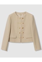 【アナイ/ANAYI】の【Eternal Line 2026】ウールジョーゼットノーカラーダブルジャケット ベージュ|ID: prp329100004776605 ipo3291000000036185094