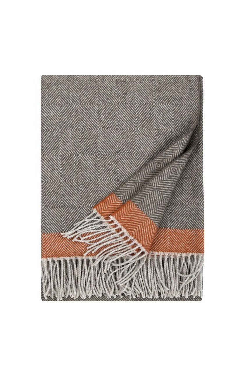 【ラプアン カンクリ/LAPUAN KANKURIT / GOODS】のRAUHA ウールブランケット 130x180cm+fringes インテリア・キッズ・メンズ・レディースファッション・服の通販 founy(ファニー) 　エレガント 上品　Elegant　シンプル　Simple, Minimal　フリンジ　Fringe, Tassel　ブランケット　Blanket, Throw Blanket　軽量　Lightweight, Ultra Light　ブラウン×ラスト|ID: prp329100004776614 ipo3291000000036005539