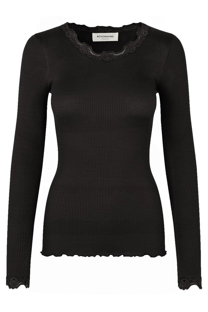 【ロサムンド/ROSEMUNDE】のレース付き クルーネックプルオーバー シルクコットン インテリア・キッズ・メンズ・レディースファッション・服の通販 founy(ファニー) https://founy.com/ ファッション Fashion レディースファッション Fashion for Women トップス・カットソー Cut & Sew Tops シャツ・ブラウス・オフィスカジュアル Elegant Blouses & Button-Ups ロングTシャツ・Tシャツ Longline T-Shirts & Tees カジュアルプルオーバー・ニットトップス Pullovers & Knit Tops / Casual Pullovers カットソー・ベーシックTシャツ Cut-and-Sewn Tops / Stretch Tees & Basics インナー Innerwear シルク Silk, 100% Silk スリーブ Sleeve, Long Sleeve / Short Sleeve レース Lace, Lace Fabric ロング Long, Long-Length 再入荷 Restock / Back in Stock |ID: prp329100004776619 ipo3291000000034628298