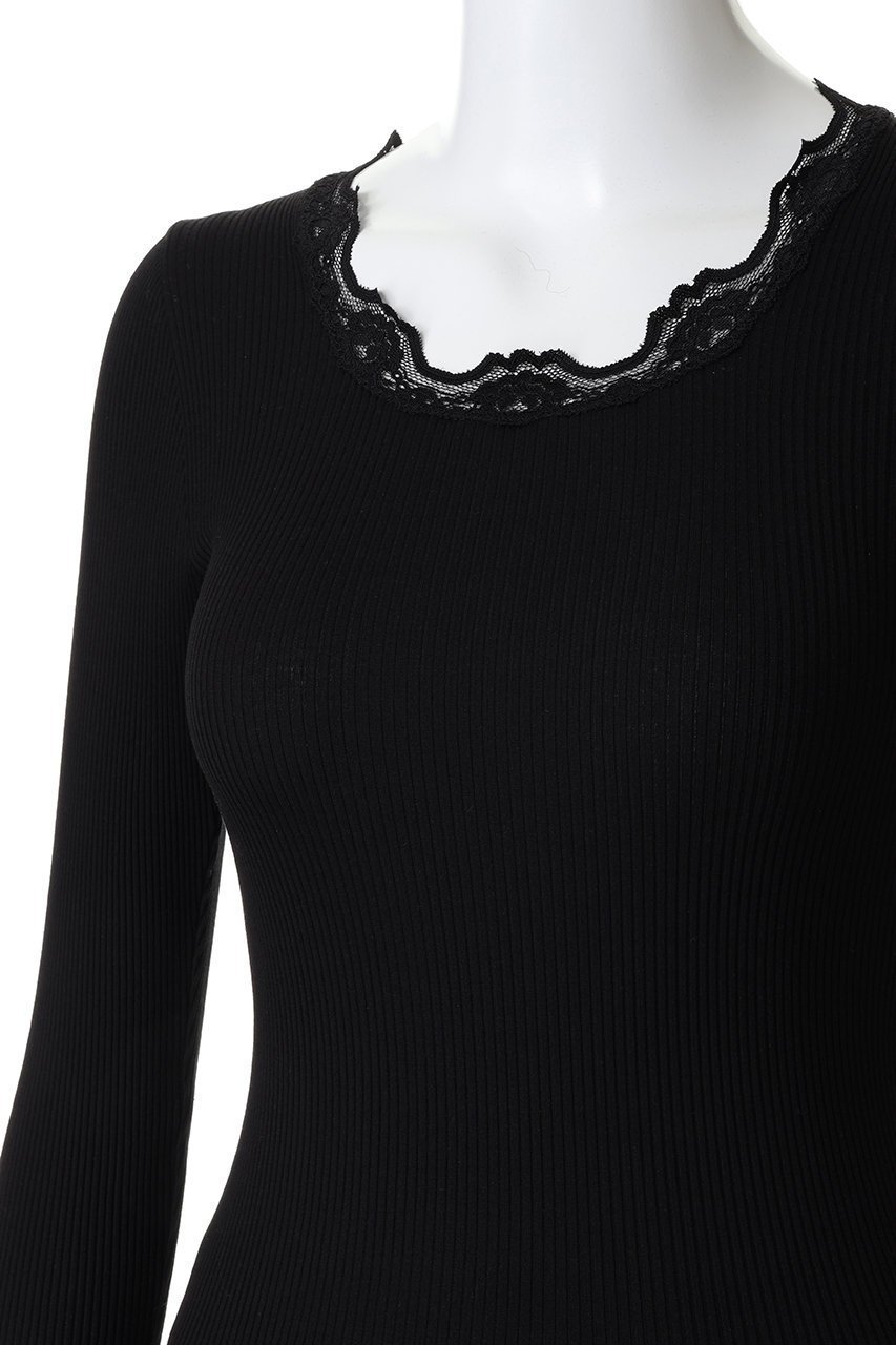 【ロサムンド/ROSEMUNDE】のレース付き クルーネックプルオーバー シルクコットン 人気、トレンドファッション・服の通販 founy(ファニー) ファッション Fashion レディースファッション Fashion for Women トップス・カットソー Cut & Sew Tops シャツ・ブラウス・オフィスカジュアル Elegant Blouses & Button-Ups ロングTシャツ・Tシャツ Longline T-Shirts & Tees カジュアルプルオーバー・ニットトップス Pullovers & Knit Tops / Casual Pullovers カットソー・ベーシックTシャツ Cut-and-Sewn Tops / Stretch Tees & Basics インナー Innerwear シルク Silk, 100% Silk スリーブ Sleeve, Long Sleeve / Short Sleeve レース Lace, Lace Fabric ロング Long, Long-Length 再入荷 Restock / Back in Stock other-5|ID: prp329100004776619 ipo3291000000034628306