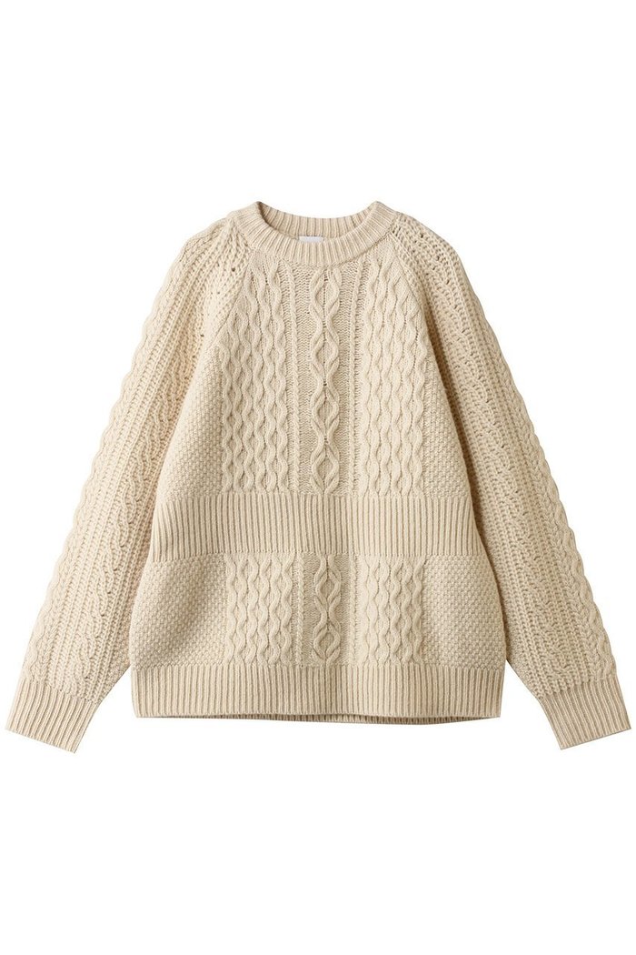 【マノフ/MANOF】のWAIST RIB CABLE KNIT インテリア・キッズ・メンズ・レディースファッション・服の通販 founy(ファニー) https://founy.com/ ファッション Fashion レディースファッション Fashion for Women トップス・カットソー Cut & Sew Tops ニット Knit Tops & Sweaters カジュアルプルオーバー・ニットトップス Pullovers & Knit Tops / Casual Pullovers インナー Innerwear タートルネック Turtleneck, High Neck ルーズ Loose, Oversized ワイド Wide, Wide Fit 新作・新入荷 New Arrivals / New In A/W・秋冬 Autumn/Winter |ID: prp329100004777324 ipo3291000000034638987