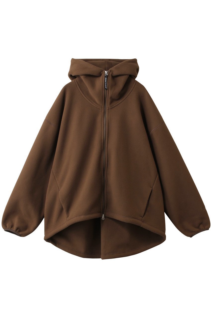 【アメリカーナ/Americana】のフリースフルジップフーディー インテリア・キッズ・メンズ・レディースファッション・服の通販 founy(ファニー) ファッション Fashion レディースファッション Fashion for Women トップス・カットソー Cut & Sew Tops シャツ・ブラウス・オフィスカジュアル Elegant Blouses & Button-Ups レディースパーカー・カジュアルフーディー Casual Hoodies & Sweatshirts ロングTシャツ・Tシャツ Longline T-Shirts & Tees スウェット・クルーネックトップス Sweatshirts & Crewnecks / Relaxed Fit Sweat Tops カットソー・ベーシックTシャツ Cut-and-Sewn Tops / Stretch Tees & Basics お家時間・ステイホーム Stay Home / At Home アウトドア Outdoor Clothing カッティング Cutting Detail リラックス Relax, Relaxed Fit 定番 Standard, Basic Item 新作・新入荷 New Arrivals / New In ブラウン|ID: prp329100004777326 ipo3291000000034639002
