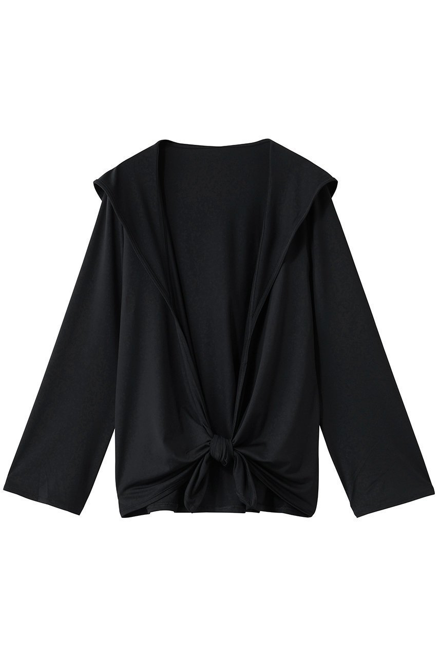 【レイール/Reir】の【San-ai Resort】フーディ羽織り【UPF50+】【吸水速乾】 インテリア・キッズ・メンズ・レディースファッション・服の通販 founy(ファニー) 　ファッション　Fashion　レディースファッション　Fashion for Women　アウター　Coat / Outerwear Collection　スポーツウェア　Functional & Stylish Sportswear　スポーツ アウター　Sports Outerwear / Running Jacket / Windbreaker　ストレッチ　Stretch, Stretchy Fabric　スポーツ　Sports, Activewear　リボン　Ribbon, Bow　吸水　Absorbent, Quick-Dry　新作・新入荷　New Arrivals / New In　ブラック|ID: prp329100004777328 ipo3291000000034639016