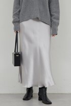 【ガリャルダガランテ/GALLARDAGALANTE】のアセテートバイアススカート 人気、トレンドファッション・服の通販 founy(ファニー) ファッション Fashion レディースファッション Fashion for Women スカート Skirts ロングスカート Long Skirts / Maxi & Midi Skirts なめらか Smooth, Silky Texture エレガント 上品 Elegant スウェット / スエット Sweatshirt, Sweatwear ドレープ Drape, Draping Fabric バイアス Bias, Diagonal Cut ロング Long, Long-Length thumbnail ライトグレー|ID: prp329100004777330 ipo3291000000036016265