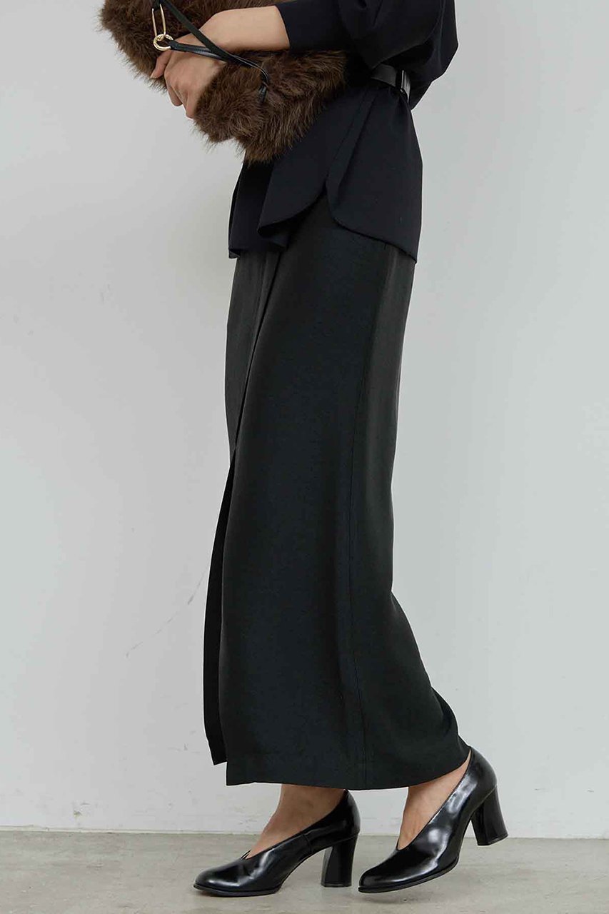 【ガリャルダガランテ/GALLARDAGALANTE】のアセテートツイルスカート 人気、トレンドファッション・服の通販 founy(ファニー) 　ファッション　Fashion　レディースファッション　Fashion for Women　スカート　Skirts　ロングスカート　Long Skirts / Maxi & Midi Skirts　おすすめ　Recommended / Our Picks　スリット　Slit, Slit Detail　バランス　Balance, Style Balance　フラップ　Flap, Flap Pocket　フロント　Front, Front Design　ポケット　Pocket, Pocket Detail　ロング　Long, Long-Length　エレガント 上品　Elegant　other-4|ID: prp329100004777332 ipo3291000000036016278