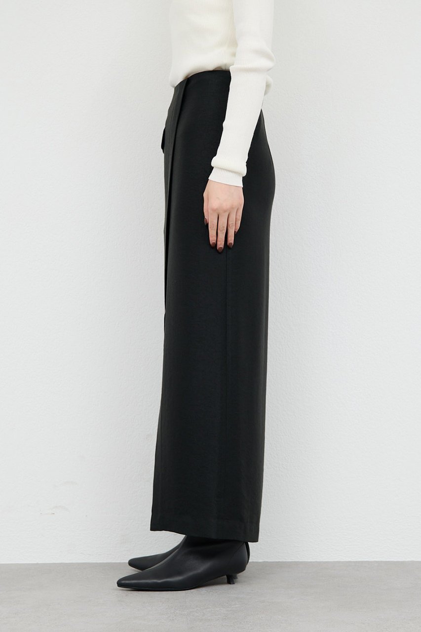 【ガリャルダガランテ/GALLARDAGALANTE】のアセテートツイルスカート 人気、トレンドファッション・服の通販 founy(ファニー) 　ファッション　Fashion　レディースファッション　Fashion for Women　スカート　Skirts　ロングスカート　Long Skirts / Maxi & Midi Skirts　おすすめ　Recommended / Our Picks　スリット　Slit, Slit Detail　バランス　Balance, Style Balance　フラップ　Flap, Flap Pocket　フロント　Front, Front Design　ポケット　Pocket, Pocket Detail　ロング　Long, Long-Length　エレガント 上品　Elegant　other-8|ID: prp329100004777332 ipo3291000000036016282