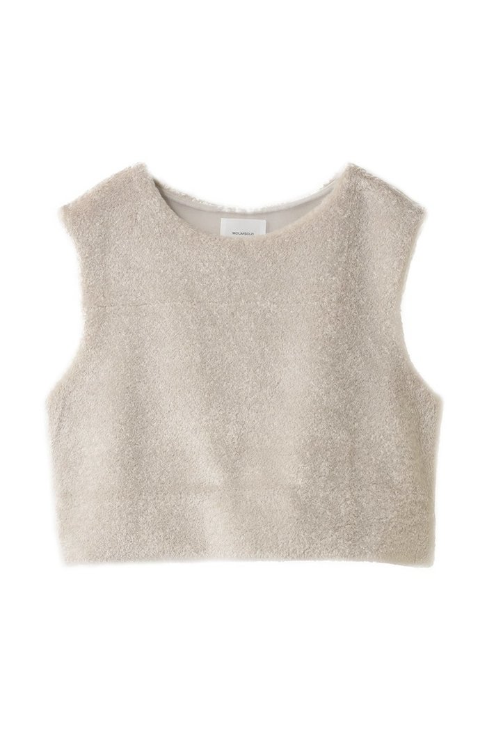 【ミディウミソリッド/MIDIUMISOLID】のfreece fur vest ベスト インテリア・キッズ・メンズ・レディースファッション・服の通販 founy(ファニー) https://founy.com/ ファッション Fashion レディースファッション Fashion for Women トップス・カットソー Cut & Sew Tops ニット Knit Tops & Sweaters ベスト&ジレ / 重ね着スタイル Vests & Gilets カジュアルプルオーバー・ニットトップス Pullovers & Knit Tops / Casual Pullovers シンプル Simple, Minimal ベスト Vest, Waistcoat リュクス Luxury, Elegant, High-End, Chic 新作・新入荷 New Arrivals / New In |ID: prp329100004777334 ipo3291000000034639065