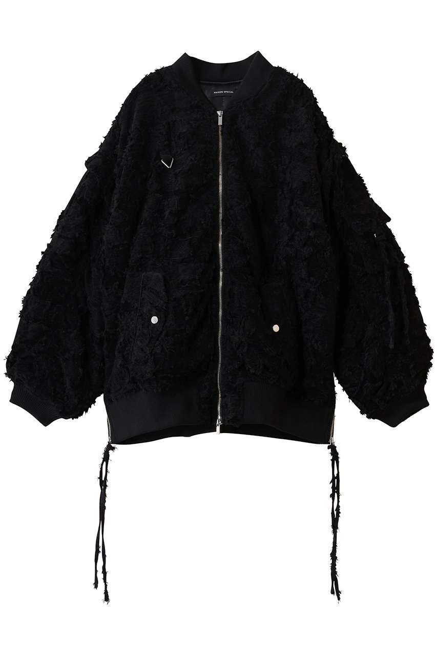【メゾンスペシャル/MAISON SPECIAL】のJacquard MA-1 / ジャカードMA-1 インテリア・キッズ・メンズ・レディースファッション・服の通販 founy(ファニー) 　ファッション　Fashion　レディースファッション　Fashion for Women　アウター　Coat / Outerwear Collection　レディースジャケット・軽アウター　Jackets　ブルゾンジャケット・スポーティアウター　Blouson Jackets　MA-1ジャケット　MA-1 Bomber Jackets / Flight Jackets　ジップ　Zip, Zipper　ジャカード／ジャガード　Jacquard, Woven Pattern　ジャケット　Jacket, Outerwear　スタイリッシュ　Stylish, Fashionable　スリーブ　Sleeve, Long Sleeve / Short Sleeve　フェミニン　Feminine, Girly　フラワー　Flower, Floral　ブルゾン　Blouson, Bomber Jacket　ベスト　Vest, Waistcoat　マニッシュ　Mannish, Boyish　モチーフ　Motif, Design Theme　ロング　Long, Long-Length　A/W・秋冬　Autumn/Winter　BLK(ブラック)|ID: prp329100004777336 ipo3291000000036778818