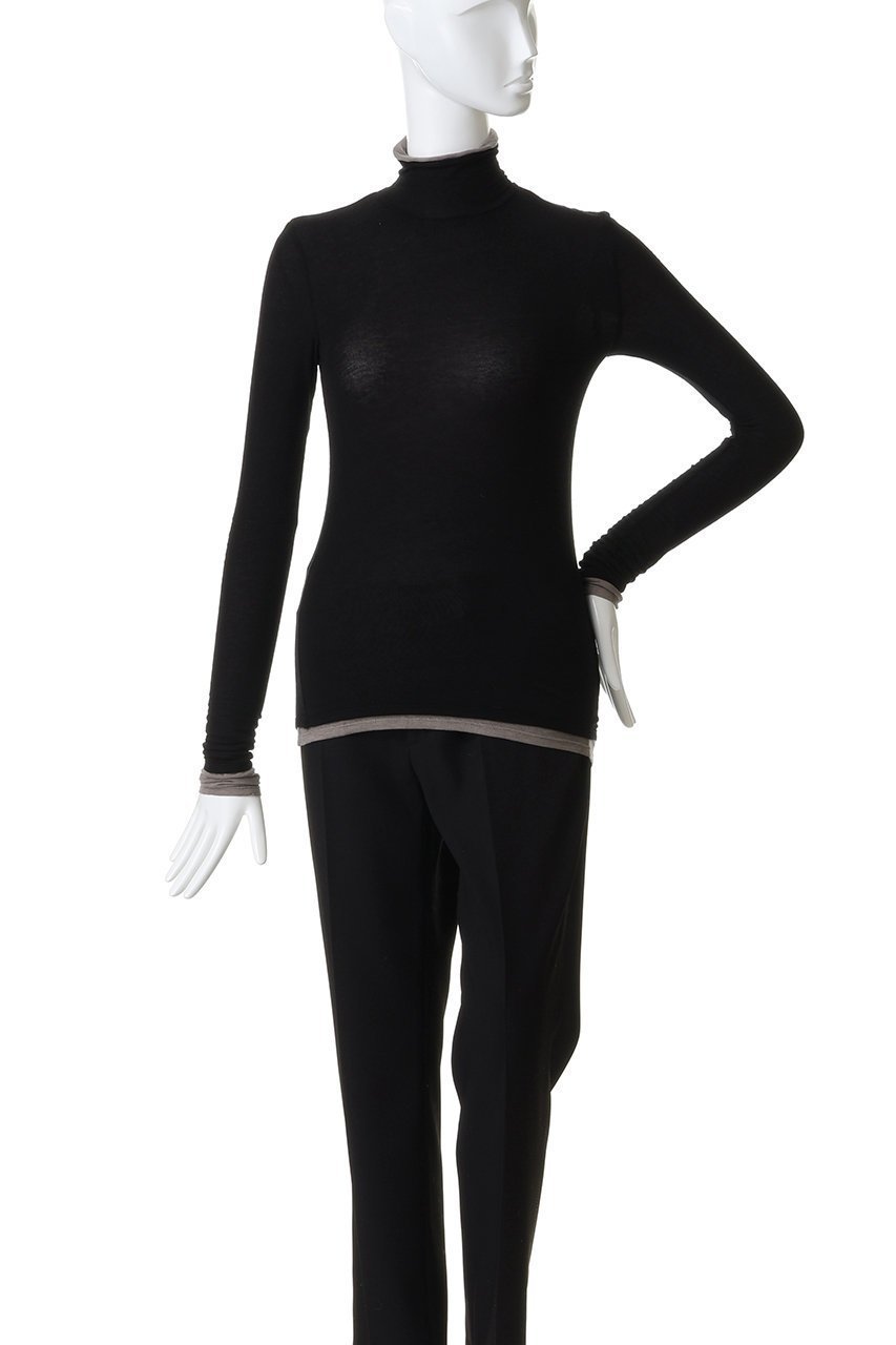 【サードマガジン/THIRD MAGAZINE】のレイヤードタートルネック 人気、トレンドファッション・服の通販 founy(ファニー) 　ファッション　Fashion　レディースファッション　Fashion for Women　トップス・カットソー　Cut & Sew Tops　シャツ・ブラウス・オフィスカジュアル　Elegant Blouses & Button-Ups　ロングTシャツ・Tシャツ　Longline T-Shirts & Tees　カットソー・ベーシックTシャツ　Cut-and-Sewn Tops / Stretch Tees & Basics　タートルネック・ハイネックトップス　Turtlenecks & High-Neck Tops　シルク　Silk, 100% Silk　スリーブ　Sleeve, Long Sleeve / Short Sleeve　タートルネック　Turtleneck, High Neck　ロング　Long, Long-Length　定番　Standard, Basic Item　新作・新入荷　New Arrivals / New In　other-2|ID: prp329100004777337 ipo3291000000034639091