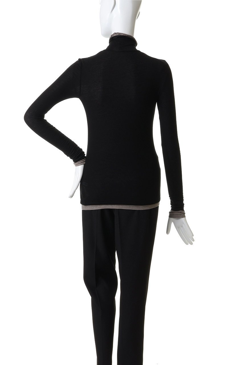 【サードマガジン/THIRD MAGAZINE】のレイヤードタートルネック 人気、トレンドファッション・服の通販 founy(ファニー) 　ファッション　Fashion　レディースファッション　Fashion for Women　トップス・カットソー　Cut & Sew Tops　シャツ・ブラウス・オフィスカジュアル　Elegant Blouses & Button-Ups　ロングTシャツ・Tシャツ　Longline T-Shirts & Tees　カットソー・ベーシックTシャツ　Cut-and-Sewn Tops / Stretch Tees & Basics　タートルネック・ハイネックトップス　Turtlenecks & High-Neck Tops　シルク　Silk, 100% Silk　スリーブ　Sleeve, Long Sleeve / Short Sleeve　タートルネック　Turtleneck, High Neck　ロング　Long, Long-Length　定番　Standard, Basic Item　新作・新入荷　New Arrivals / New In　other-4|ID: prp329100004777337 ipo3291000000034639094