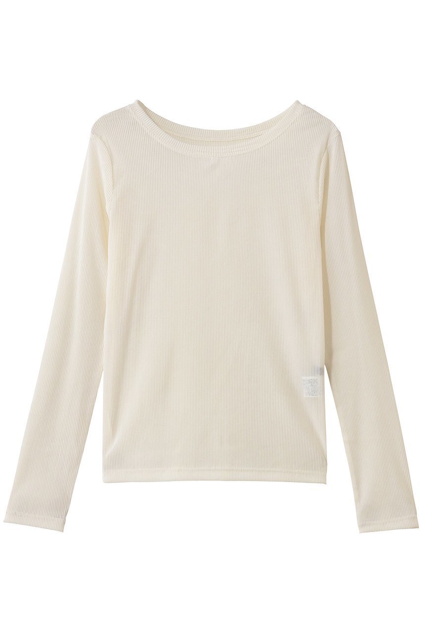 【アルアバイル/allureville】のシアーストライプロンT インテリア・キッズ・メンズ・レディースファッション・服の通販 founy(ファニー) 　ファッション　Fashion　レディースファッション　Fashion for Women　トップス・カットソー　Cut & Sew Tops　シャツ・ブラウス・オフィスカジュアル　Elegant Blouses & Button-Ups　ロングTシャツ・Tシャツ　Longline T-Shirts & Tees　カットソー・ベーシックTシャツ　Cut-and-Sewn Tops / Stretch Tees & Basics　シアー　Sheer, See-Through　スリーブ　Sleeve, Long Sleeve / Short Sleeve　ロング　Long, Long-Length　新作・新入荷　New Arrivals / New In　オフホワイト|ID: prp329100004777345 ipo3291000000034639137