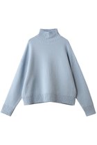 【ウィムガゼット/Whim Gazette】の【Drawing Numbers】接結ルーズタートルニット サックスブルー|ID:prp329100004777348