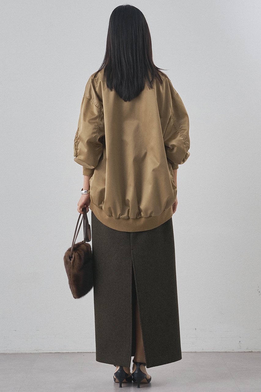 【ウィムガゼット/Whim Gazette】のミドルMA-1 人気、トレンドファッション・服の通販 founy(ファニー) 　ファッション　Fashion　レディースファッション　Fashion for Women　アウター　Coat / Outerwear Collection　レディースジャケット・軽アウター　Jackets　ブルゾンジャケット・スポーティアウター　Blouson Jackets　MA-1ジャケット　MA-1 Bomber Jackets / Flight Jackets　2025年　2025　2025-2026秋冬・A/W　Autumn/Winter 2025–26 AW25–26　ジャケット　Jacket, Outerwear　ツイル　Twist, Twisted Detail　バランス　Balance, Style Balance　ブルゾン　Blouson, Bomber Jacket　ミドル　Middle Length, Mid Height　ミリタリー　Military, Army Style　エレガント 上品　Elegant　A/W・秋冬　Autumn/Winter　other-5|ID: prp329100004777351 ipo3291000000034639205