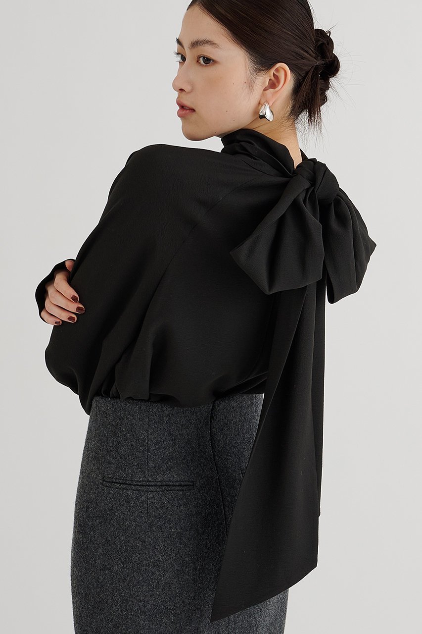 【ウィムガゼット/Whim Gazette】のシフォンボウタイブラウス 人気、トレンドファッション・服の通販 founy(ファニー) 　ファッション　Fashion　レディースファッション　Fashion for Women　トップス・カットソー　Cut & Sew Tops　シャツ・ブラウス・オフィスカジュアル　Elegant Blouses & Button-Ups　2025年　2025　2025-2026秋冬・A/W　Autumn/Winter 2025–26 AW25–26　とろみ　Fluid, Flowy Fabric　エレガント 上品　Elegant　シフォン　Chiffon, Lightweight Fabric　スリーブ　Sleeve, Long Sleeve / Short Sleeve　フェミニン　Feminine, Girly　ロング　Long, Long-Length　ワイド　Wide, Wide Fit　A/W・秋冬　Autumn/Winter　other-2|ID: prp329100004777353 ipo3291000000034639224