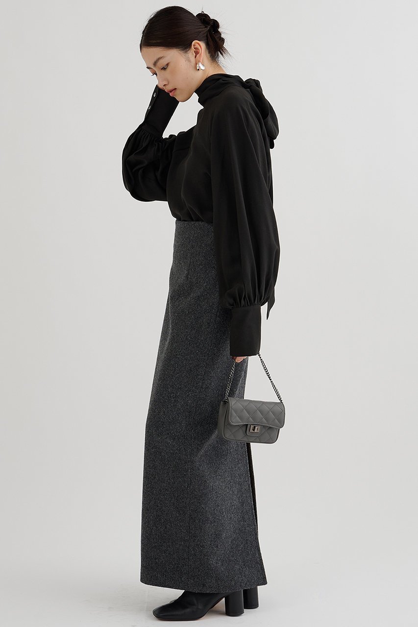 【ウィムガゼット/Whim Gazette】のシフォンボウタイブラウス 人気、トレンドファッション・服の通販 founy(ファニー) 　ファッション　Fashion　レディースファッション　Fashion for Women　トップス・カットソー　Cut & Sew Tops　シャツ・ブラウス・オフィスカジュアル　Elegant Blouses & Button-Ups　2025年　2025　2025-2026秋冬・A/W　Autumn/Winter 2025–26 AW25–26　とろみ　Fluid, Flowy Fabric　エレガント 上品　Elegant　シフォン　Chiffon, Lightweight Fabric　スリーブ　Sleeve, Long Sleeve / Short Sleeve　フェミニン　Feminine, Girly　ロング　Long, Long-Length　ワイド　Wide, Wide Fit　A/W・秋冬　Autumn/Winter　other-5|ID: prp329100004777353 ipo3291000000034639228