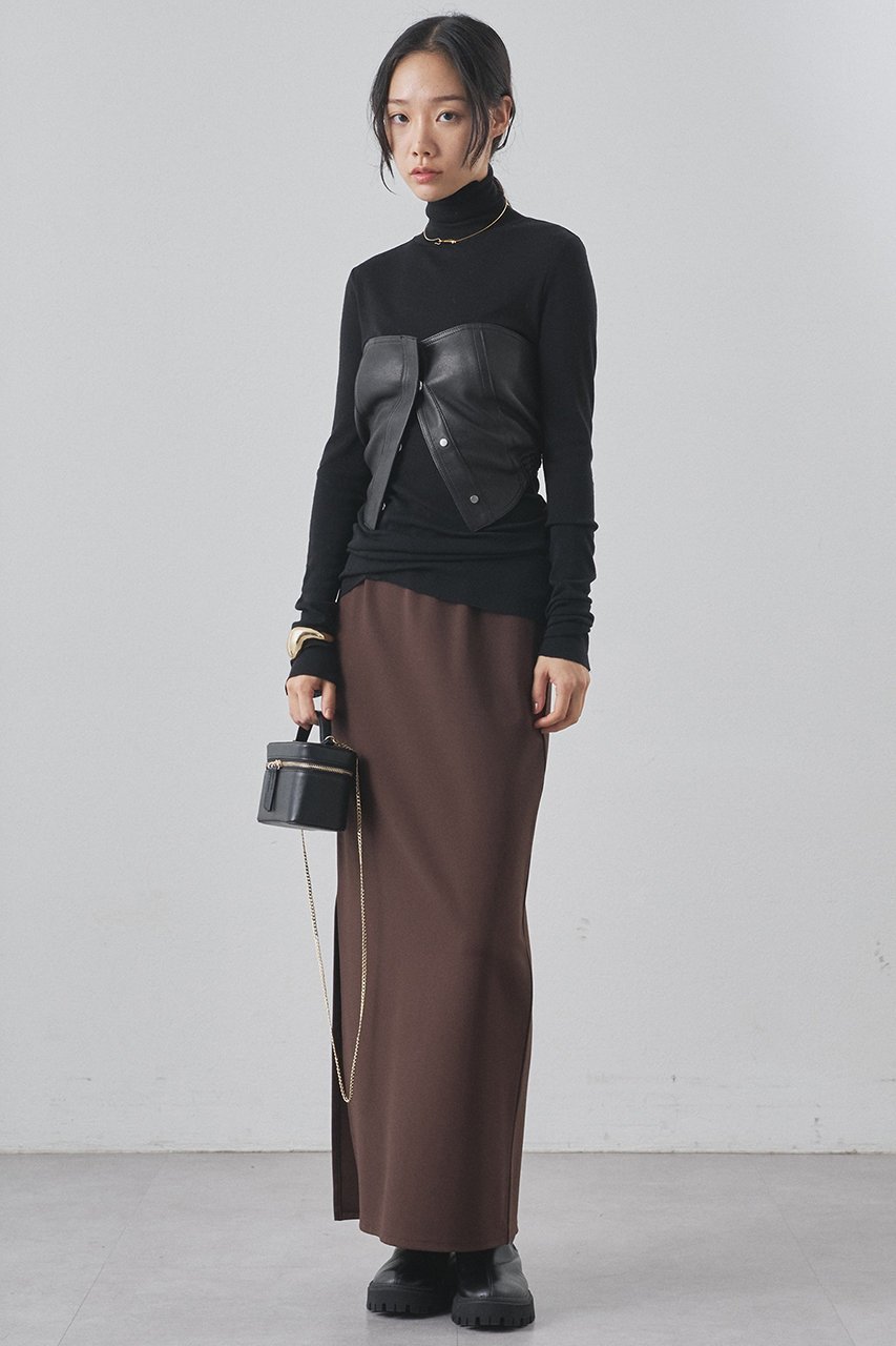 【ウィムガゼット/Whim Gazette】のレザービスチェ 人気、トレンドファッション・服の通販 founy(ファニー) 　ファッション　Fashion　レディースファッション　Fashion for Women　トップス・カットソー　Cut & Sew Tops　キャミソール&ノースリーブ　Camisoles & Sleeveless Tops　シャツ・ブラウス・オフィスカジュアル　Elegant Blouses & Button-Ups　ビスチェ　Bustiers & Corset Tops / Layered Bustier Style　カットソー　Cut and Sewn Top　コンパクト　Compact, Small Size　ノースリーブ　Sleeveless, No-Sleeve　フィット　Fit, Slim Fit　リアル　Real, Realistic　A/W・秋冬　Autumn/Winter　2025年　2025　2025-2026秋冬・A/W　Autumn/Winter 2025–26 AW25–26　other-4|ID: prp329100004777356 ipo3291000000034639253