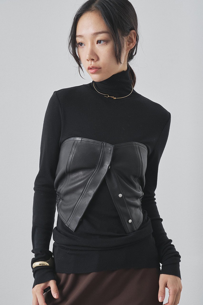 【ウィムガゼット/Whim Gazette】のレザービスチェ インテリア・キッズ・メンズ・レディースファッション・服の通販 founy(ファニー) ファッション Fashion レディースファッション Fashion for Women トップス・カットソー Cut & Sew Tops キャミソール&ノースリーブ Camisoles & Sleeveless Tops シャツ・ブラウス・オフィスカジュアル Elegant Blouses & Button-Ups ビスチェ Bustiers & Corset Tops / Layered Bustier Style 春 Spring カットソー Cut and Sewn Top コンパクト Compact, Small Size ノースリーブ Sleeveless, No-Sleeve フィット Fit, Slim Fit リアル Real, Realistic S/S・春夏 SS, Spring/Summer, Warm Season 夏 Summer 2026年 2026 ブラック|ID: prp329100004777356 ipo3291000000036016345