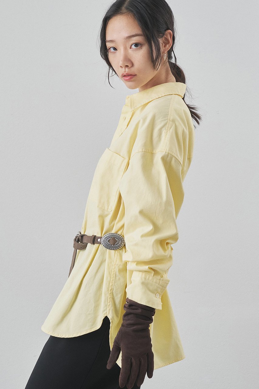 【ウィムガゼット/Whim Gazette】の刺繍オックスフォードシャツ 人気、トレンドファッション・服の通販 founy(ファニー) ファッション Fashion レディースファッション Fashion for Women トップス・カットソー Cut & Sew Tops シャツ・ブラウス・オフィスカジュアル Elegant Blouses & Button-Ups 2025年 2025 2025-2026秋冬・A/W Autumn/Winter 2025–26 AW25–26 イエロー Yellow オックス Oxford Fabric シンプル Simple, Minimal スリーブ Sleeve, Long Sleeve / Short Sleeve トレンド Trend, Trending Now バランス Balance, Style Balance リラックス Relax, Relaxed Fit ロング Long, Long-Length エレガント 上品 Elegant 定番 Standard, Basic Item A/W・秋冬 Autumn/Winter other-2|ID: prp329100004777357 ipo3291000000034639267