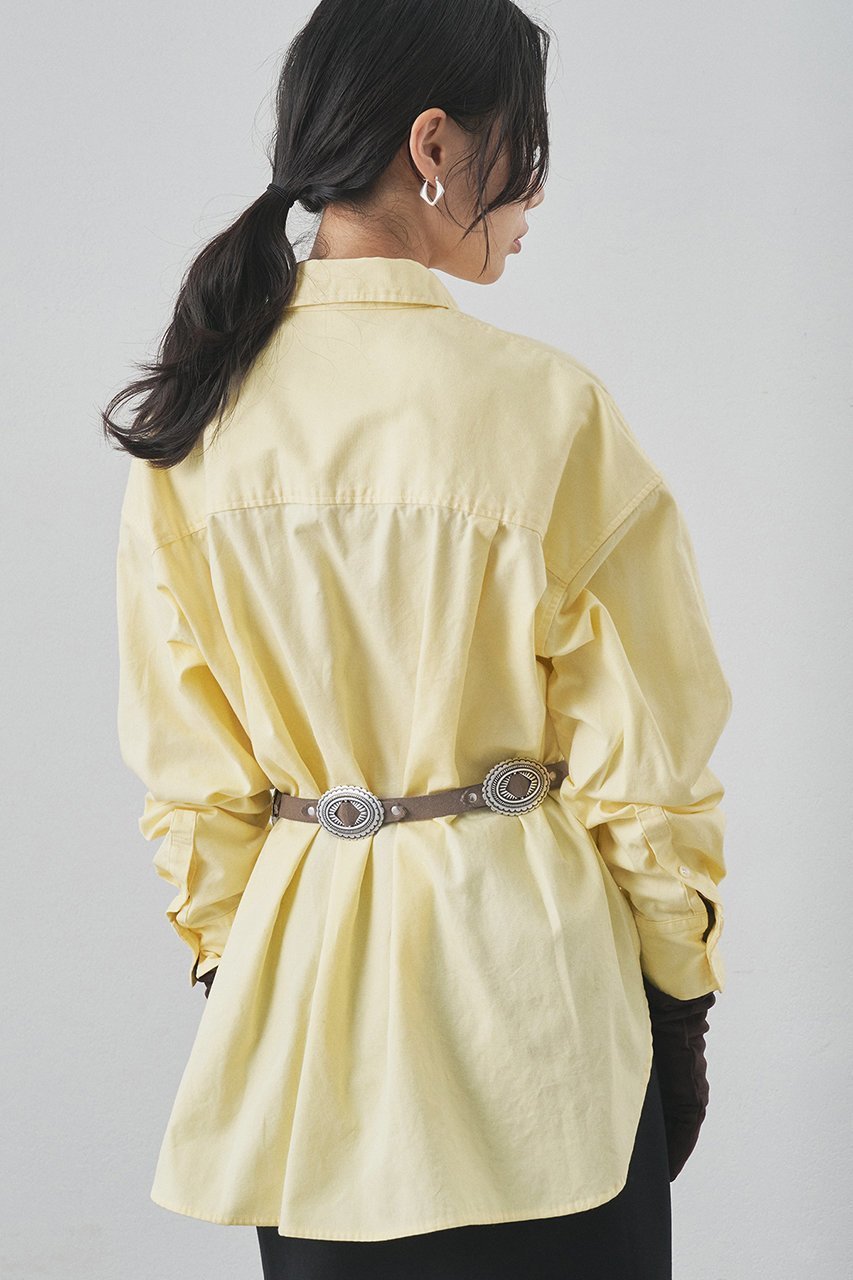 【ウィムガゼット/Whim Gazette】の刺繍オックスフォードシャツ 人気、トレンドファッション・服の通販 founy(ファニー) ファッション Fashion レディースファッション Fashion for Women トップス・カットソー Cut & Sew Tops シャツ・ブラウス・オフィスカジュアル Elegant Blouses & Button-Ups 2025年 2025 2025-2026秋冬・A/W Autumn/Winter 2025–26 AW25–26 イエロー Yellow オックス Oxford Fabric シンプル Simple, Minimal スリーブ Sleeve, Long Sleeve / Short Sleeve トレンド Trend, Trending Now バランス Balance, Style Balance リラックス Relax, Relaxed Fit ロング Long, Long-Length エレガント 上品 Elegant 定番 Standard, Basic Item A/W・秋冬 Autumn/Winter other-3|ID: prp329100004777357 ipo3291000000034639269