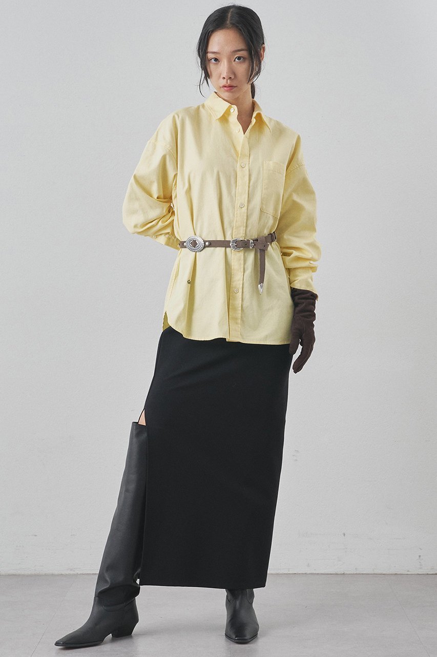 【ウィムガゼット/Whim Gazette】の刺繍オックスフォードシャツ 人気、トレンドファッション・服の通販 founy(ファニー) ファッション Fashion レディースファッション Fashion for Women トップス・カットソー Cut & Sew Tops シャツ・ブラウス・オフィスカジュアル Elegant Blouses & Button-Ups 2025年 2025 2025-2026秋冬・A/W Autumn/Winter 2025–26 AW25–26 イエロー Yellow オックス Oxford Fabric シンプル Simple, Minimal スリーブ Sleeve, Long Sleeve / Short Sleeve トレンド Trend, Trending Now バランス Balance, Style Balance リラックス Relax, Relaxed Fit ロング Long, Long-Length エレガント 上品 Elegant 定番 Standard, Basic Item A/W・秋冬 Autumn/Winter other-4|ID: prp329100004777357 ipo3291000000034639270