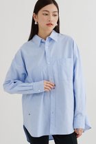 【ウィムガゼット/Whim Gazette】の刺繍オックスフォードシャツ サックスブルー|ID:prp329100004777357