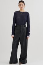 【ウィムガゼット/Whim Gazette】のレザーライクパンツ 人気、トレンドファッション・服の通販 founy(ファニー) ファッション Fashion レディースファッション Fashion for Women パンツ Pants & Trousers 2025年 2025 2025-2026秋冬・A/W Autumn/Winter 2025–26 AW25–26 ワイド Wide, Wide Fit 冬 Winter / This Winter A/W・秋冬 Autumn/Winter thumbnail ブラック|ID: prp329100004777359 ipo3291000000034639275