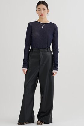 【ウィムガゼット/Whim Gazette】 レザーライクパンツ人気、トレンドファッション・服の通販 founy(ファニー) ファッション Fashion レディースファッション Fashion for Women パンツ Pants & Trousers 2026年 2026 ワイド Wide, Wide Fit 冬 Winter / This Winter 夏 Summer 春 Spring S/S・春夏 SS, Spring/Summer, Warm Season |ID:prp329100004777359