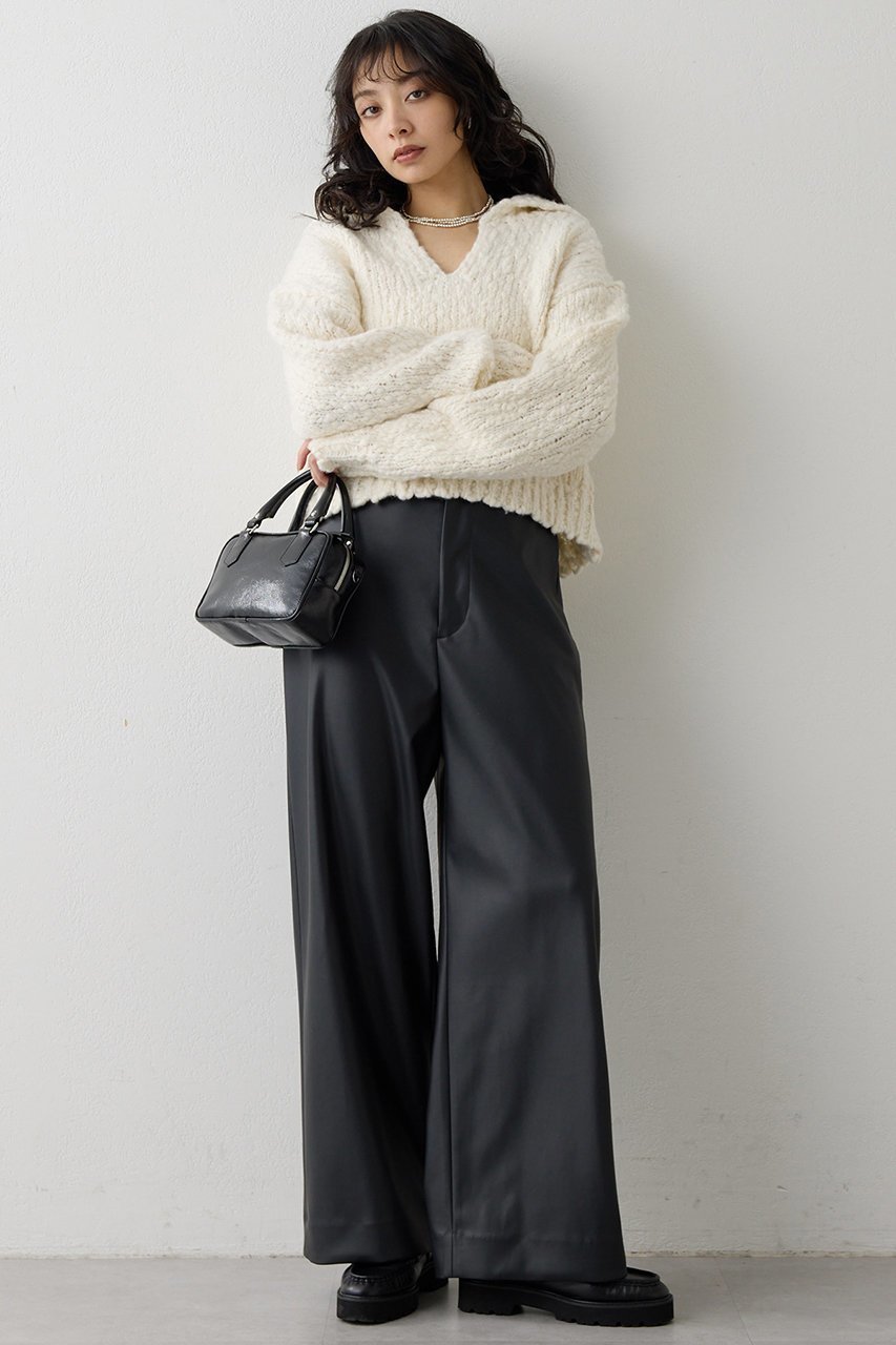 【ウィムガゼット/Whim Gazette】のレザーライクパンツ 人気、トレンドファッション・服の通販 founy(ファニー) 　ファッション　Fashion　レディースファッション　Fashion for Women　パンツ　Pants & Trousers　2026年　2026　ワイド　Wide, Wide Fit　冬　Winter / This Winter　夏　Summer　春　Spring　S/S・春夏　SS, Spring/Summer, Warm Season　other-2|ID: prp329100004777359 ipo3291000000036016355