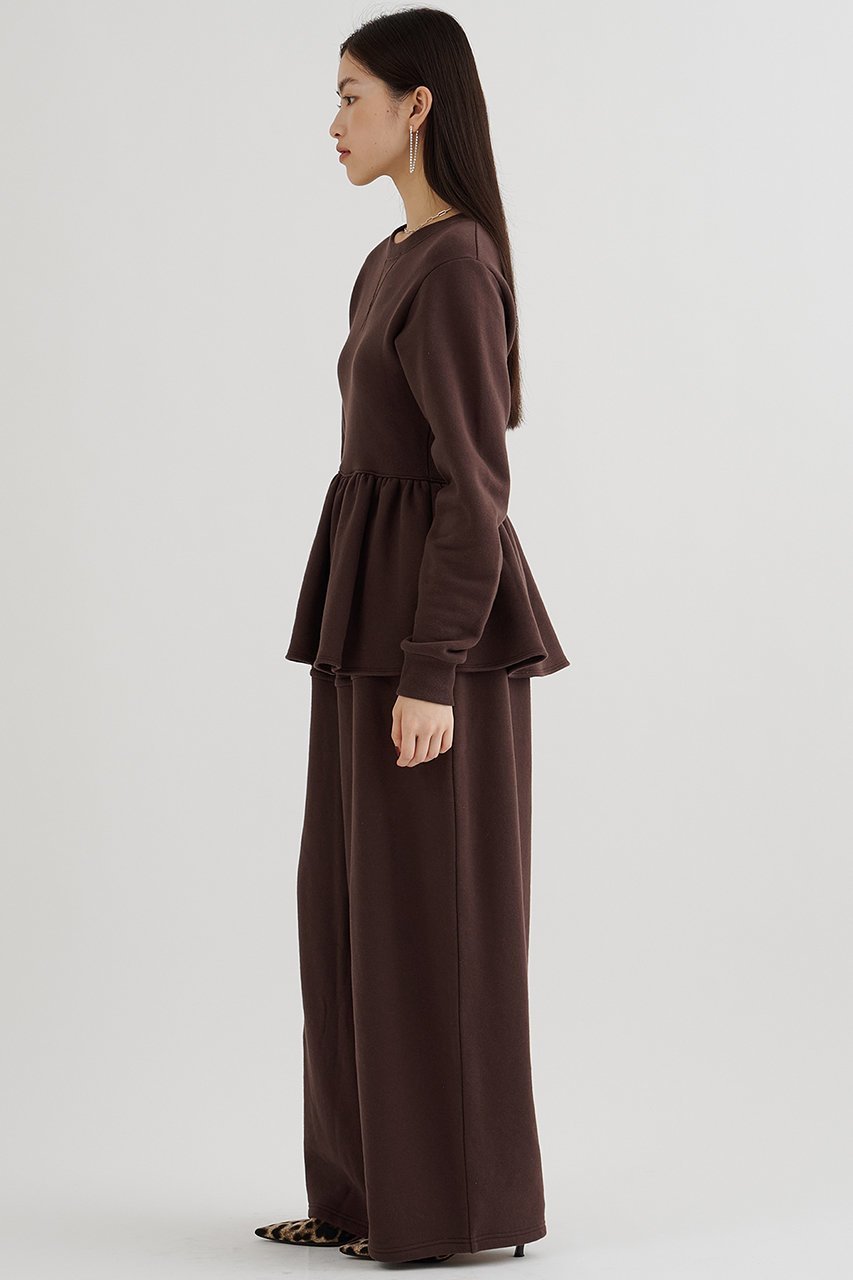 【ウィムガゼット/Whim Gazette】の裏毛バレルパンツ 人気、トレンドファッション・服の通販 founy(ファニー) 　ファッション　Fashion　レディースファッション　Fashion for Women　パンツ　Pants & Trousers　2025年　2025　2025-2026秋冬・A/W　Autumn/Winter 2025–26 AW25–26　おすすめ　Recommended / Our Picks　スウェット / スエット　Sweatshirt, Sweatwear　セットアップ　Set-Up, Coordinated Outfit　フリル　Frill, Ruffle　リラックス　Relax, Relaxed Fit　エレガント 上品　Elegant　日本製　Made In Japan　A/W・秋冬　Autumn/Winter　other-3|ID: prp329100004777360 ipo3291000000034639292