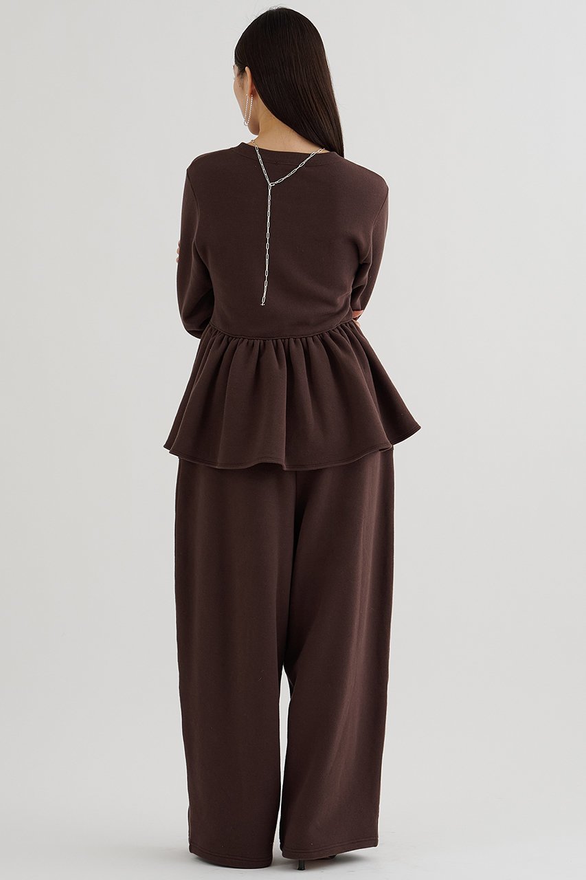 【ウィムガゼット/Whim Gazette】の裏毛バレルパンツ 人気、トレンドファッション・服の通販 founy(ファニー) 　ファッション　Fashion　レディースファッション　Fashion for Women　パンツ　Pants & Trousers　2025年　2025　2025-2026秋冬・A/W　Autumn/Winter 2025–26 AW25–26　おすすめ　Recommended / Our Picks　スウェット / スエット　Sweatshirt, Sweatwear　セットアップ　Set-Up, Coordinated Outfit　フリル　Frill, Ruffle　リラックス　Relax, Relaxed Fit　エレガント 上品　Elegant　日本製　Made In Japan　A/W・秋冬　Autumn/Winter　other-4|ID: prp329100004777360 ipo3291000000034639294