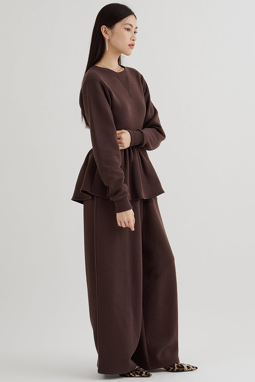 【ウィムガゼット/Whim Gazette】の裏毛バレルパンツ 人気、トレンドファッション・服の通販 founy(ファニー) 　ファッション　Fashion　レディースファッション　Fashion for Women　パンツ　Pants & Trousers　2025年　2025　2025-2026秋冬・A/W　Autumn/Winter 2025–26 AW25–26　おすすめ　Recommended / Our Picks　スウェット / スエット　Sweatshirt, Sweatwear　セットアップ　Set-Up, Coordinated Outfit　フリル　Frill, Ruffle　リラックス　Relax, Relaxed Fit　エレガント 上品　Elegant　日本製　Made In Japan　A/W・秋冬　Autumn/Winter　other-5|ID: prp329100004777360 ipo3291000000034639296