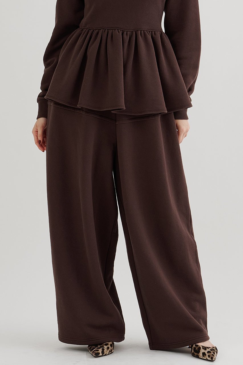 【ウィムガゼット/Whim Gazette】の裏毛バレルパンツ 人気、トレンドファッション・服の通販 founy(ファニー) 　ファッション　Fashion　レディースファッション　Fashion for Women　パンツ　Pants & Trousers　2025年　2025　2025-2026秋冬・A/W　Autumn/Winter 2025–26 AW25–26　おすすめ　Recommended / Our Picks　スウェット / スエット　Sweatshirt, Sweatwear　セットアップ　Set-Up, Coordinated Outfit　フリル　Frill, Ruffle　リラックス　Relax, Relaxed Fit　エレガント 上品　Elegant　日本製　Made In Japan　A/W・秋冬　Autumn/Winter　other-6|ID: prp329100004777360 ipo3291000000034639298